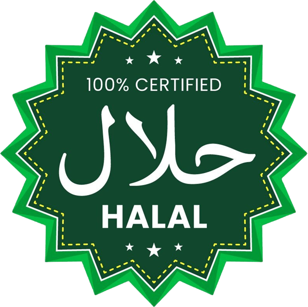Halal-Siegel für unsere Fleischgerichte